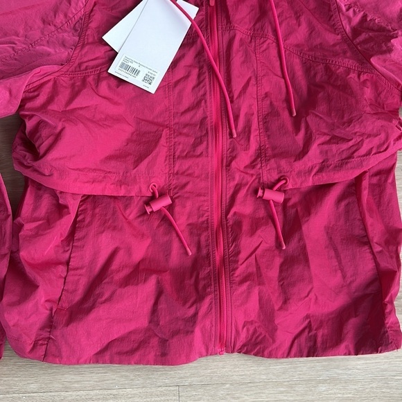 Lululemon Pink Hooded Jacket Drawstring Water-Resistant Hooded Jacket - Picture 9 of 11